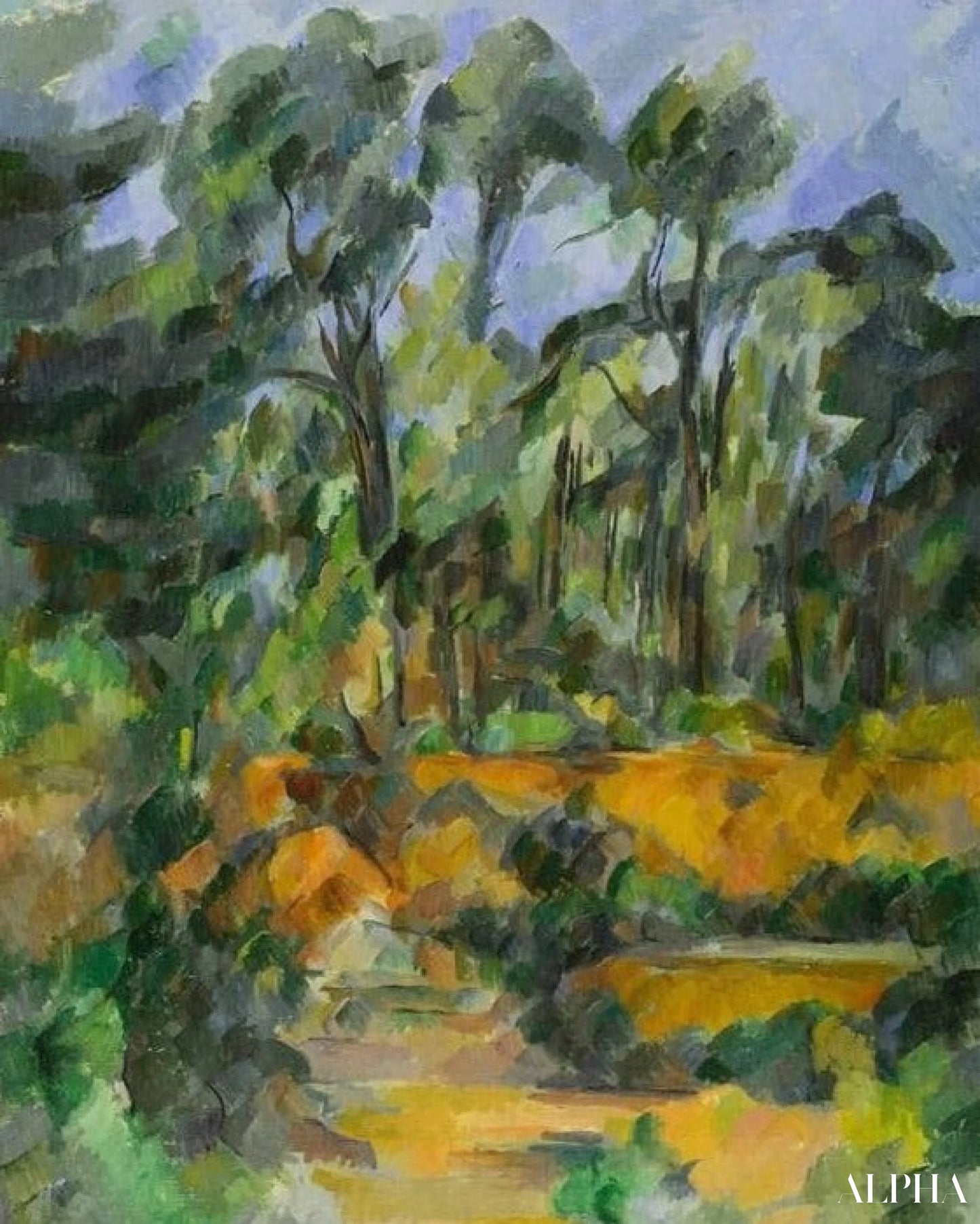 Forêt - Paul Cézanne - Reproductions de tableaux et peintures haut de gamme