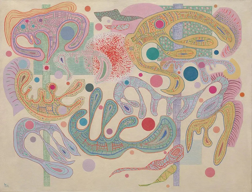 Formes capricieuses - Vassily Kandinsky image 1 copie de tableau peinte à la main