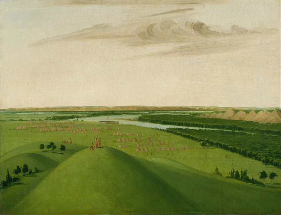 Fort Union, Mündung des Yellowstone-Flusses, 2000 Meilen oberhalb von Saint-Louis - George Catlin