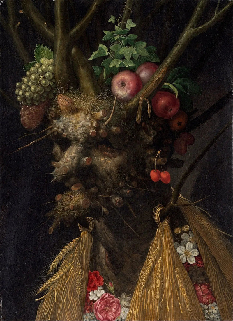 Vier Jahreszeiten in einem Kopf - Giuseppe Arcimboldo