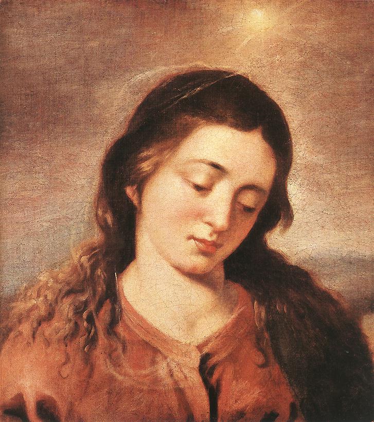 Fragment mit dem Kopf der Jungfrau - Alonso Cano
