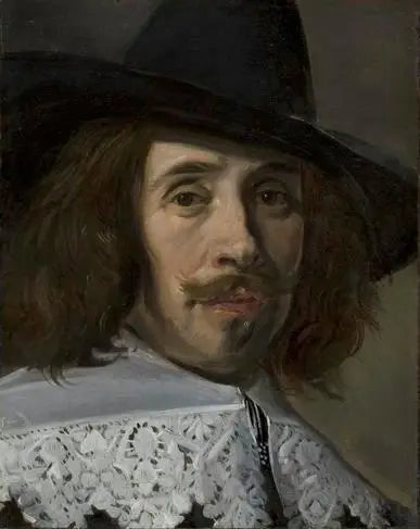 Fragment eines Porträts eines Mannes - Frans Hals