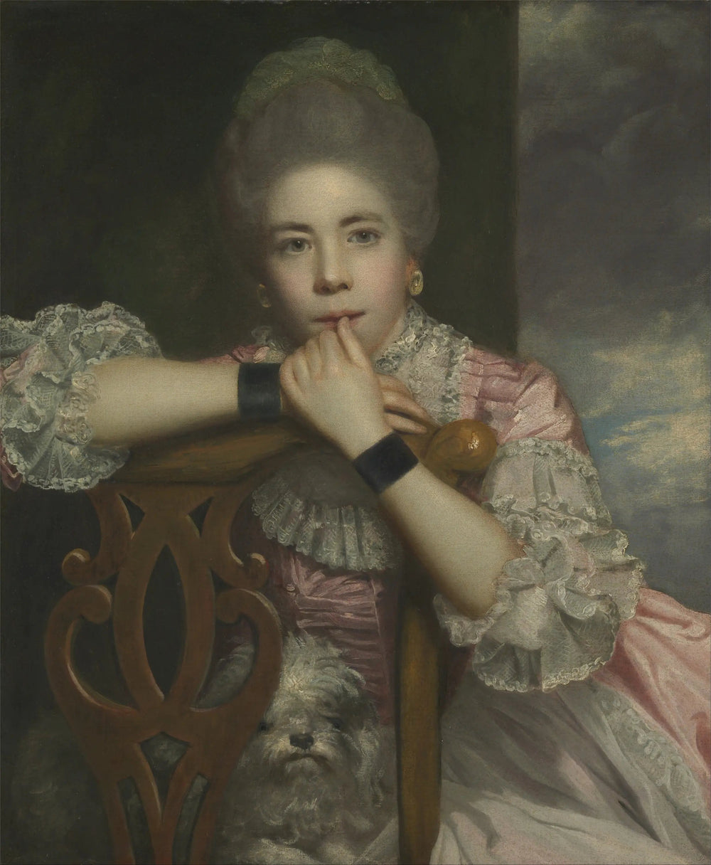 Frances Abington (née Barton) dans le rôle de Miss Prue dans « Love for Love » de William Congreve - Joshua Reynolds image 1 copie peinte à la main à l’huile