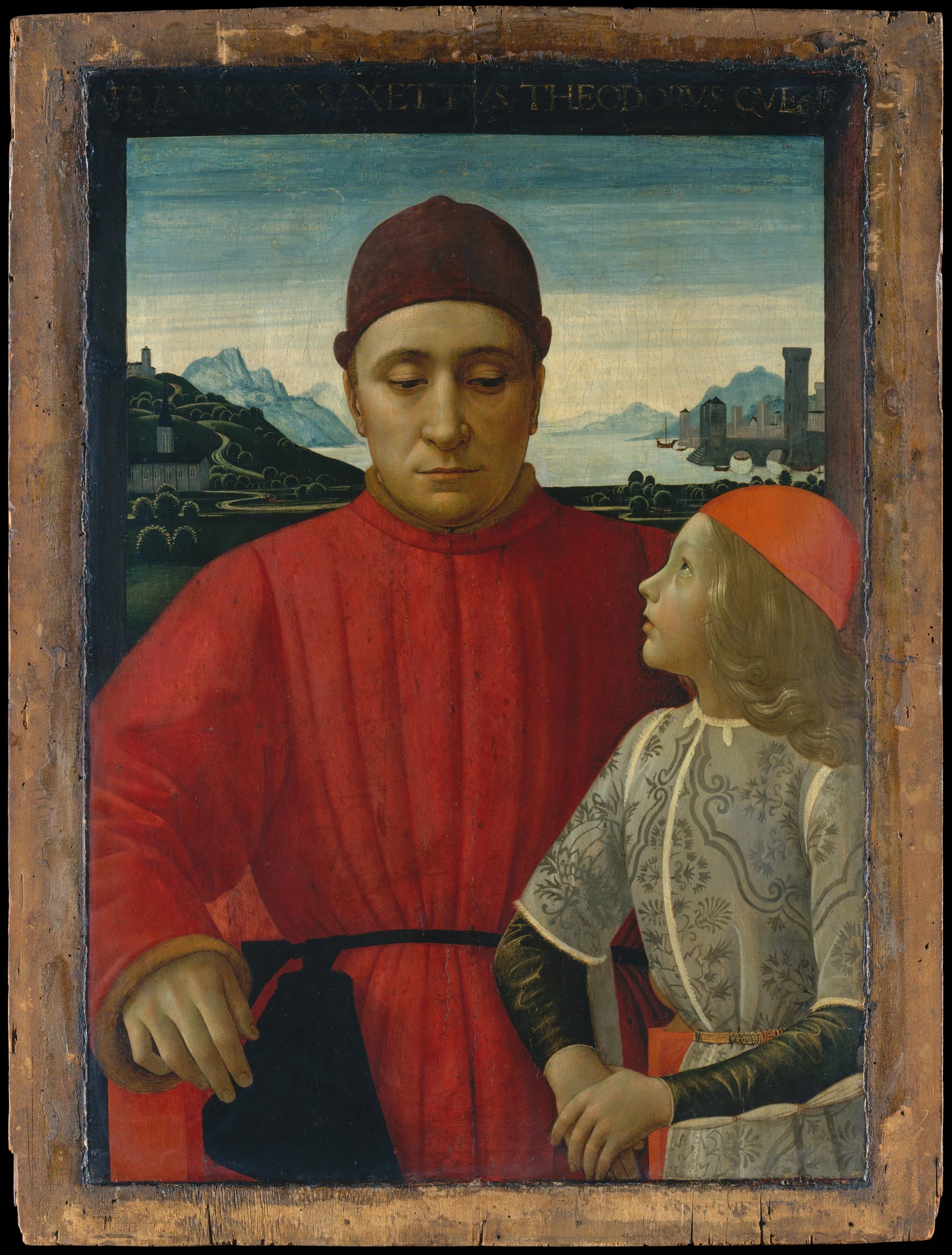 Francesco Sassetti (1421–1490) et son fils Teodoro - Domenico Ghirlandaio (Domenico Bigordi)