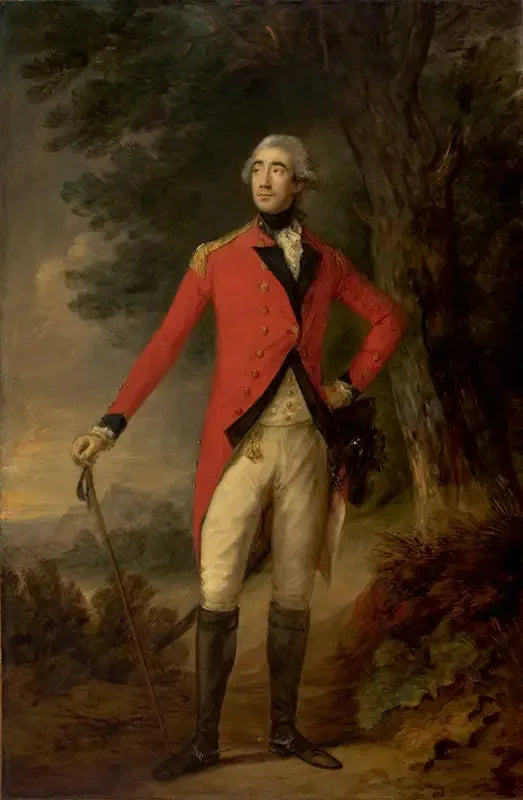 Francis Rawdon, 1er marquis de Hastings et 2e comte de Moira - Thomas Gainsborough image 1 copie peinte à la main à l’huile