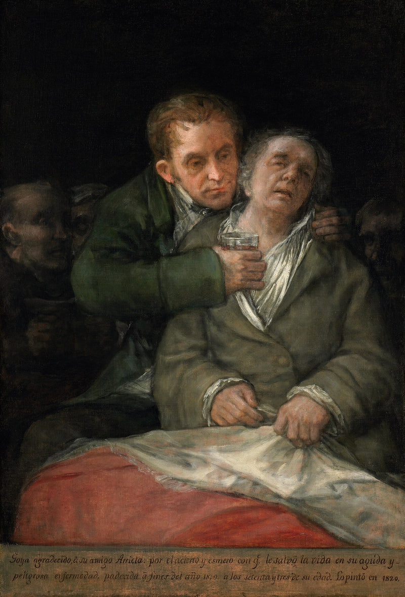 Autoportrait avec le docteur Arrieta - Francisco de Goya
