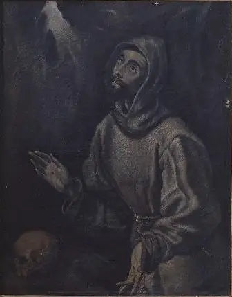 François recevant les stigmates - El Greco image 1 copie peinte à la main à l’huile