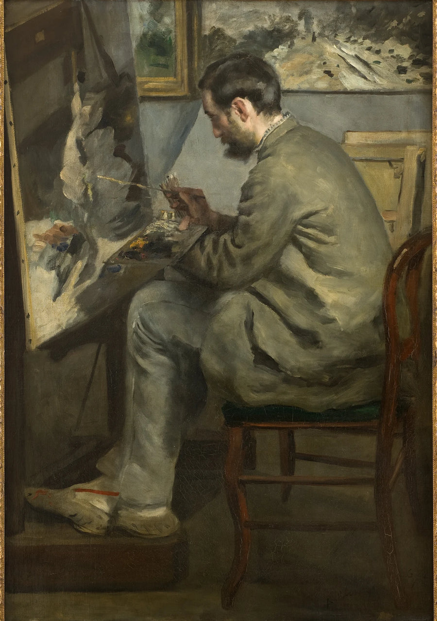 Frédéric Bazille malt den Reiher, 1867 - Pierre-Auguste Renoir
