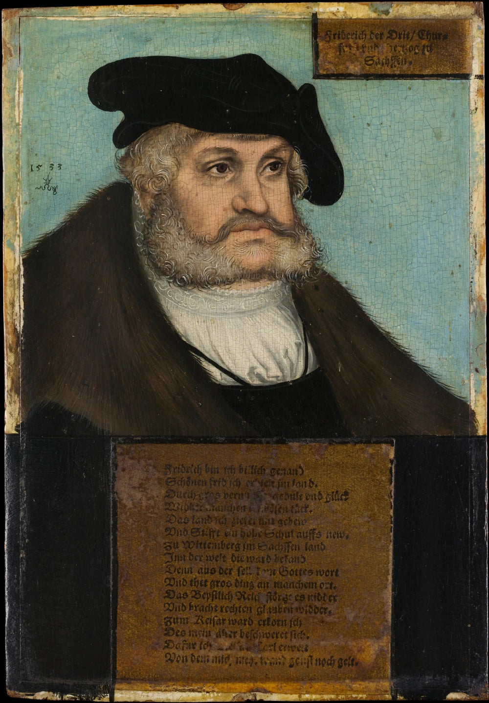 Frédéric III (1463–1525), le Sage, électeur de Saxe - Lucas Cranach the Elder image 1 tableau peint à l’huile sur toile