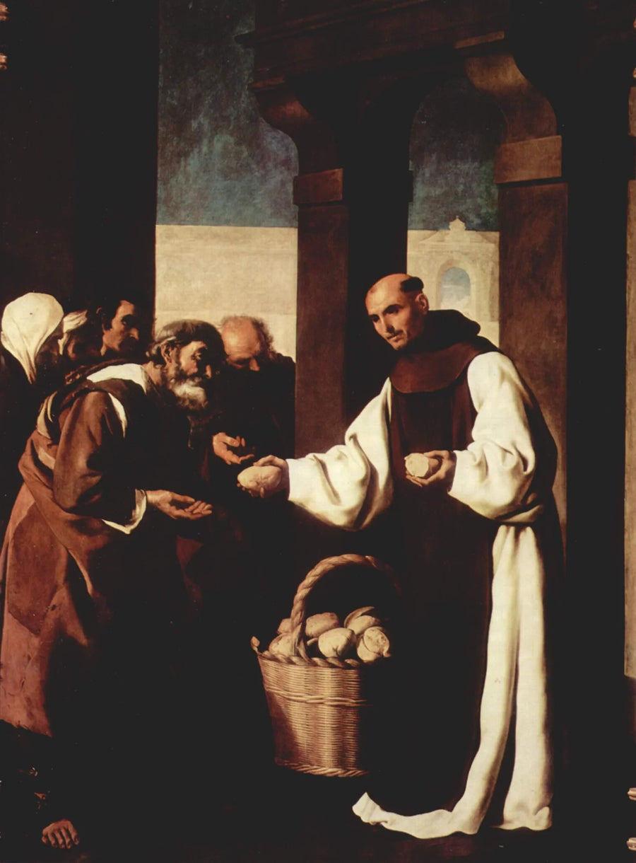Bruder Martín aus Vizcaya beim Almosengeben - Francisco de Zurbarán