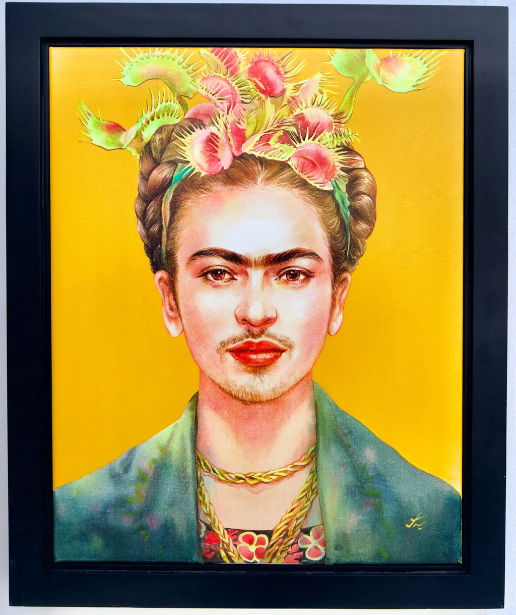 Frida Kahlo x Venus Flytrap - Phoolun | 40 x 50 cm Reproductions de tableaux à la peinture à l’huile