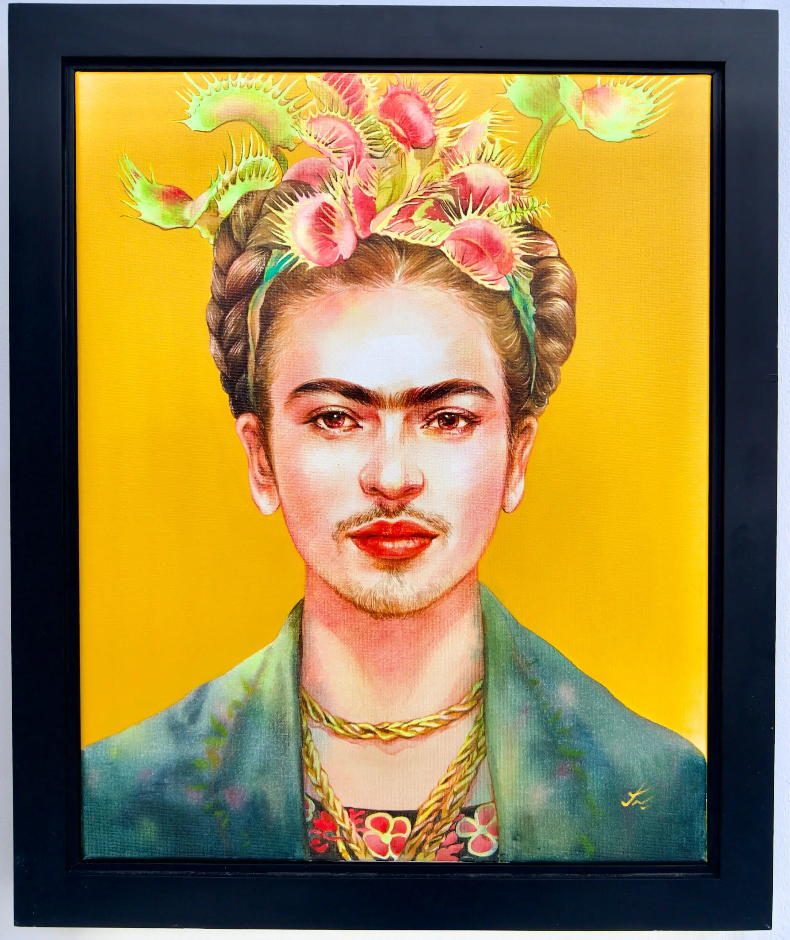 Frida Kahlo x Venus Flytrap - Phoolun | 40 x 50 cm Reproductions de tableaux à la peinture à l’huile