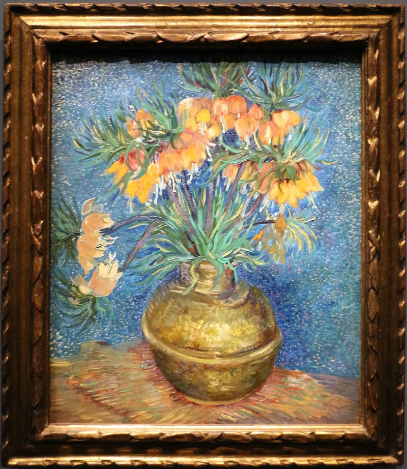Kaiserkrone-Fritillaren in einer Kupfervase - Vincent van Gogh