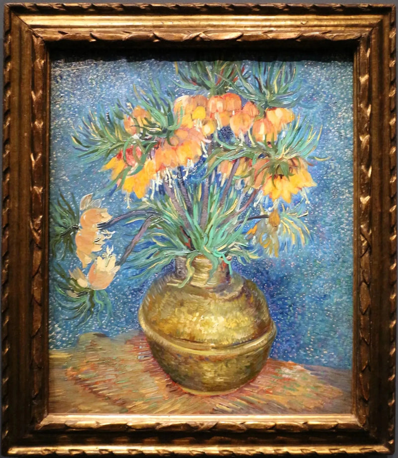 Kaiserkrone-Fritillaren in einer Kupfervase - Vincent van Gogh