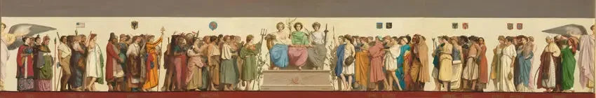 Frize destinée à être reproduite sur un vase commémoratif de l'exposition de Londres - Jean-Léon Gérôme image 1 reproduction réalisée par Alpha Reproduction