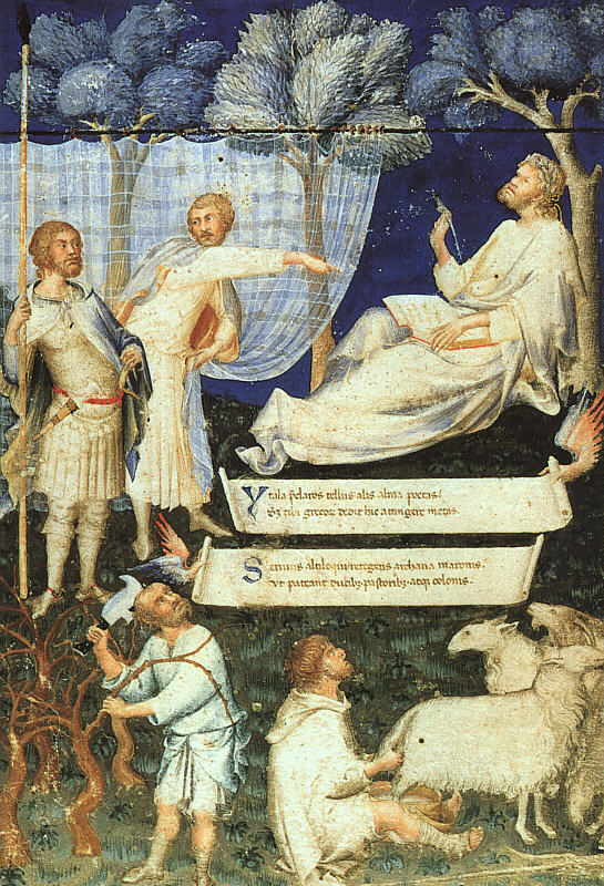 Frontispiz des Kommentars von Servius zu Vergilius - Simone Martini
