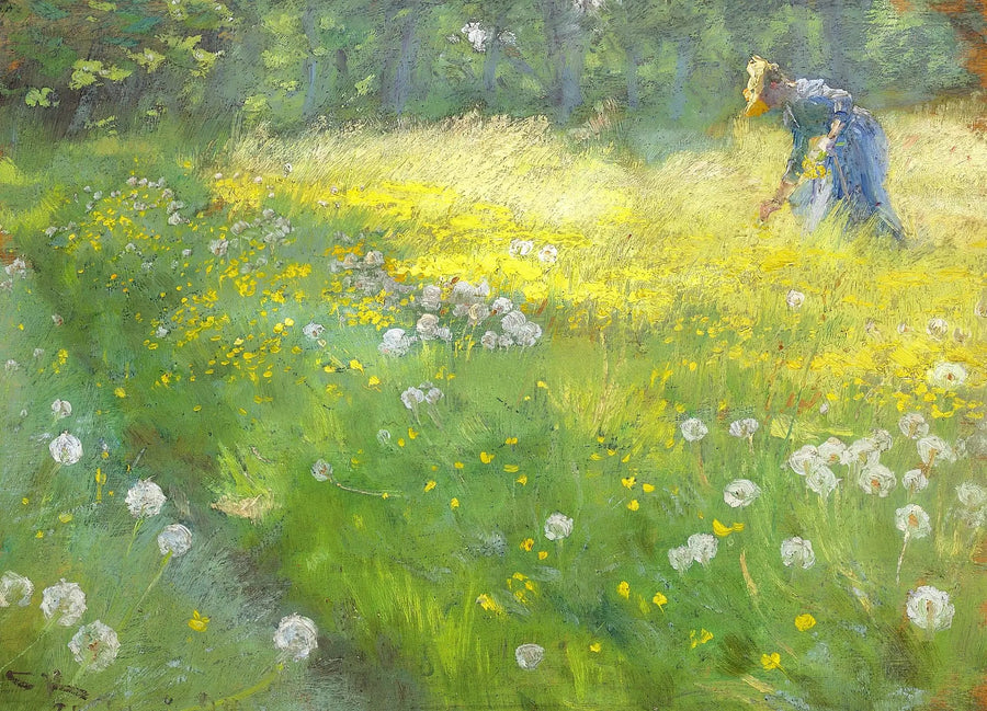 Fru Marie Krøyer im Garten in Skagen - Peder Severin Krøyer