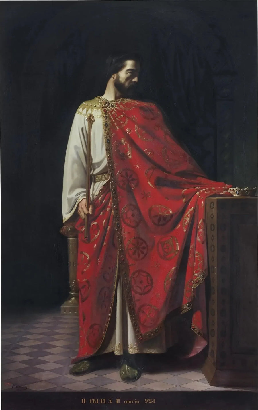 Fruela II des Asturies (König der Asturien von 910 bis 925) - León Bonnat