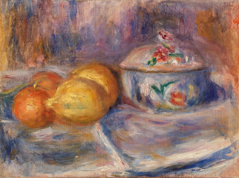 Früchte und Bonbonniere - Pierre-Auguste Renoir