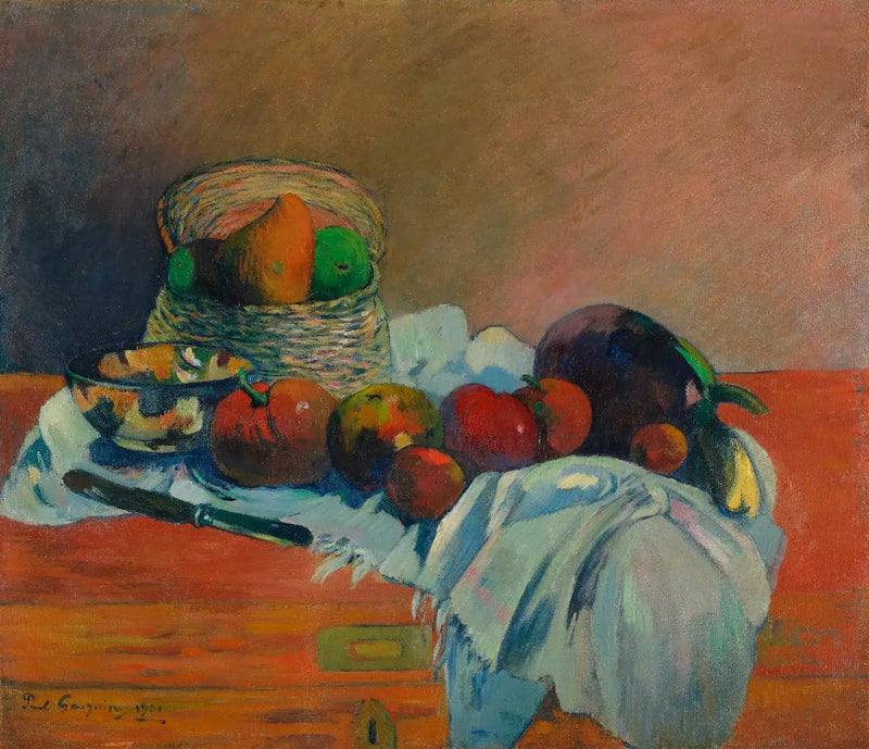 Früchte und Messer - Paul Gauguin