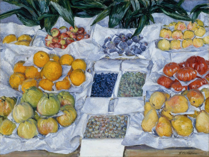 Früchte auf einem Präsentierteller - Gustave Caillebotte