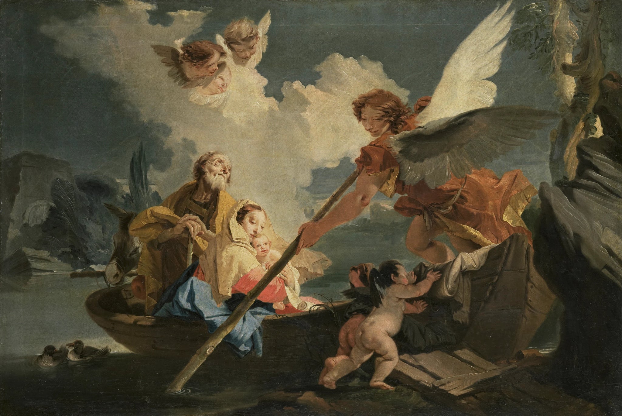 La fuite en Egypte - Artiste inconnu du Rijksmuseum