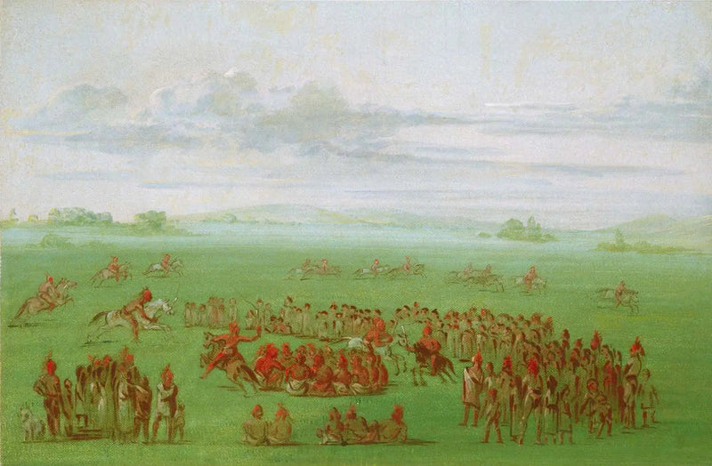« Rauchen die Pferde », eine seltsame Sitte der Sauk und der Fox - George Catlin