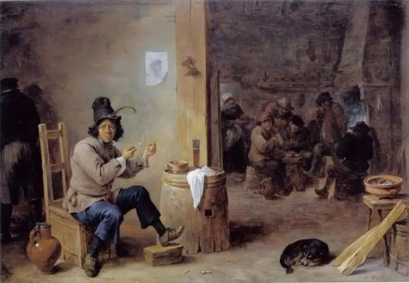 Raucher in einer Gaststätte - David Teniers der Jüngere
