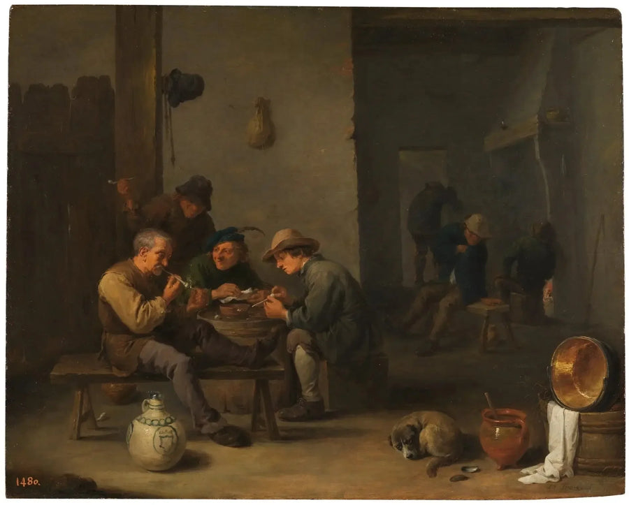 Raucher in einer Taverne - David Teniers der Jüngere