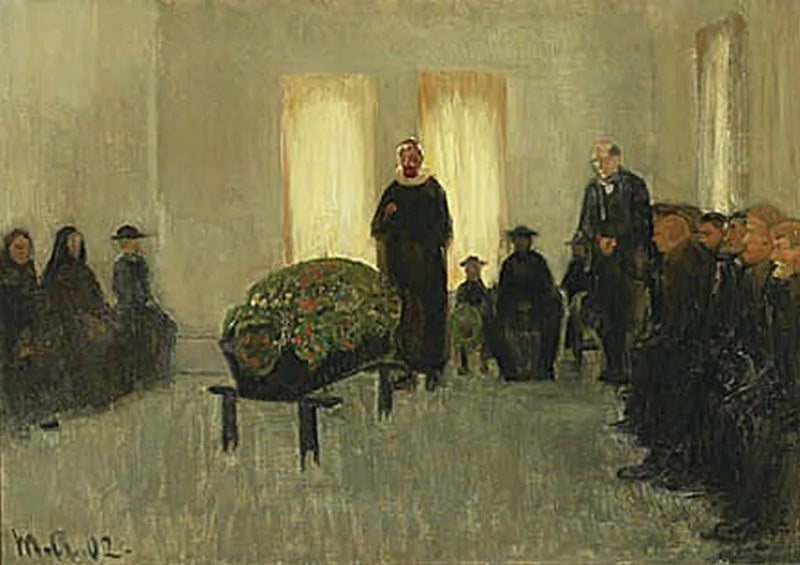 Beerdigung eines Fischers aus Skagen. -Michael Peter Ancher