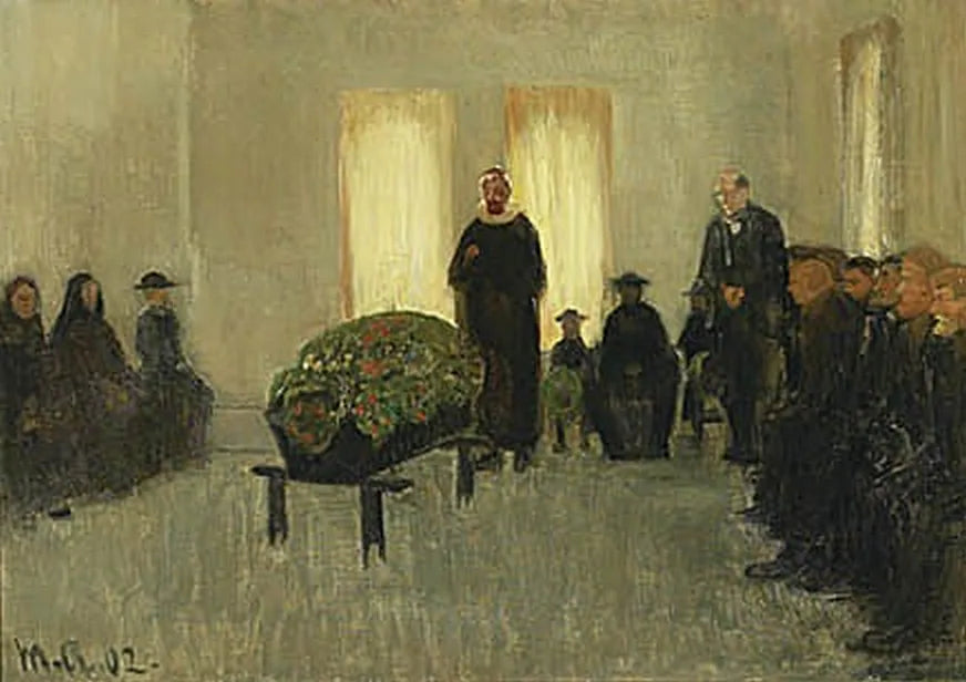 Beerdigung eines Fischers aus Skagen. -Michael Peter Ancher