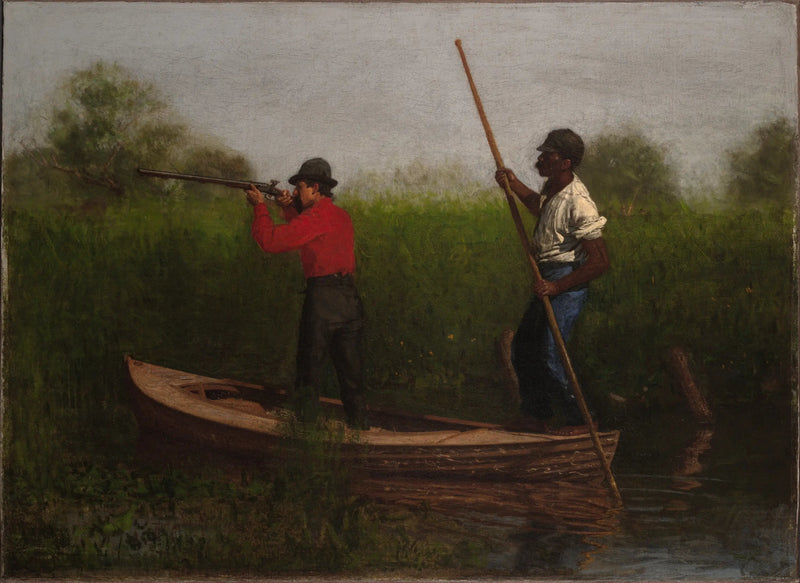 Schießerei auf der Eisenbahn am Delaware - Thomas Eakins