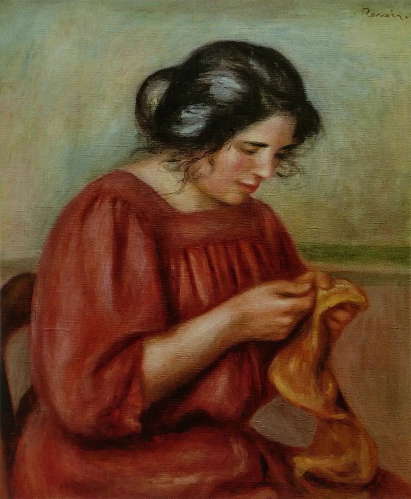 Gabrielle mit dem Fächer - Pierre-Auguste Renoir