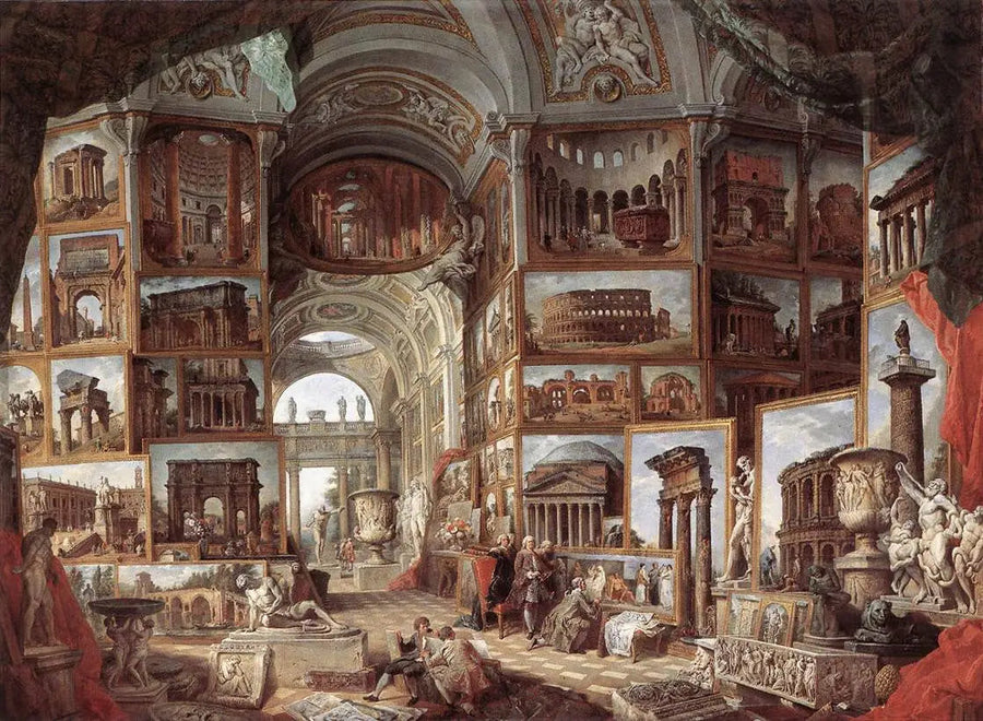 Galerie der Ansichten des antiken Rom - Giovanni Paolo Panini
