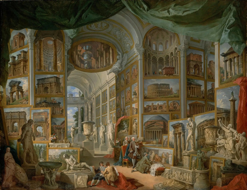 Galerie der Ansichten des antiken Rom - Giovanni Paolo Panini
