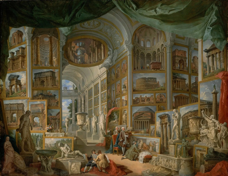 Galerie der Ansichten des antiken Rom - Giovanni Paolo Panini