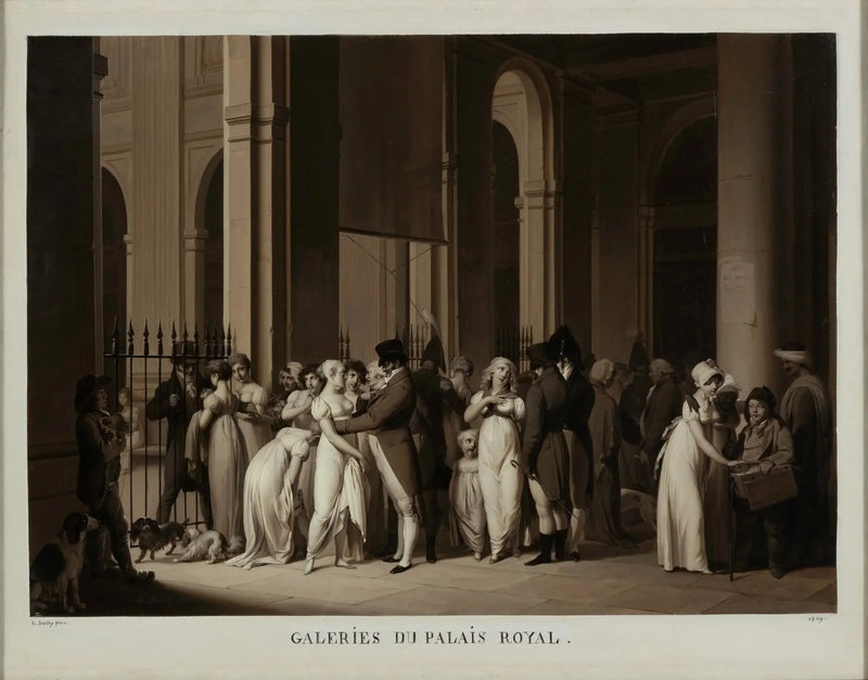 Galerien des Palais-Royal - Louis-Léopold Boilly
