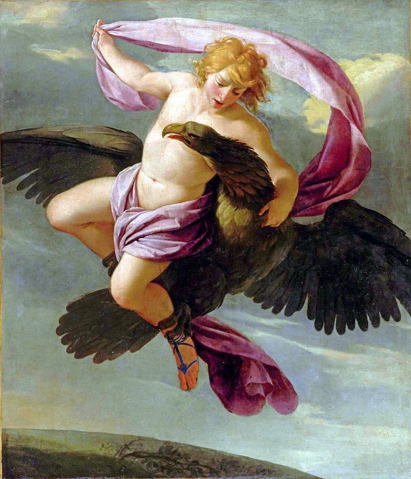 Ganymed von Jupiter entführt - Eustache Le Sueur