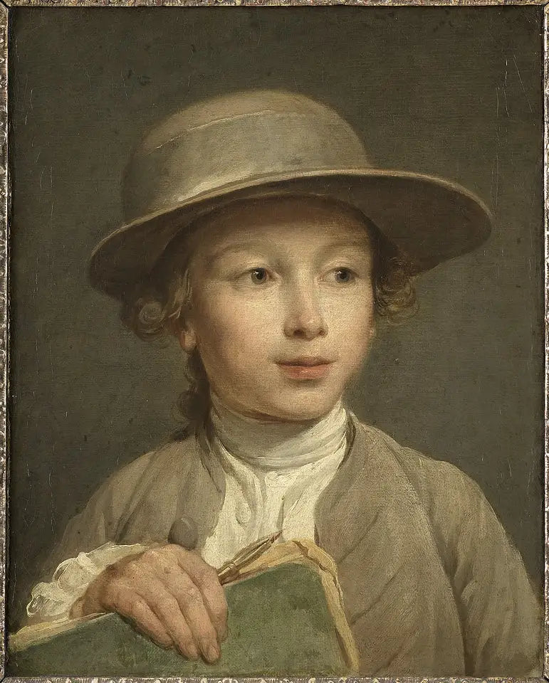 Junge mit einem Skizzenbuch - Nicolas-Bernard Lepicié