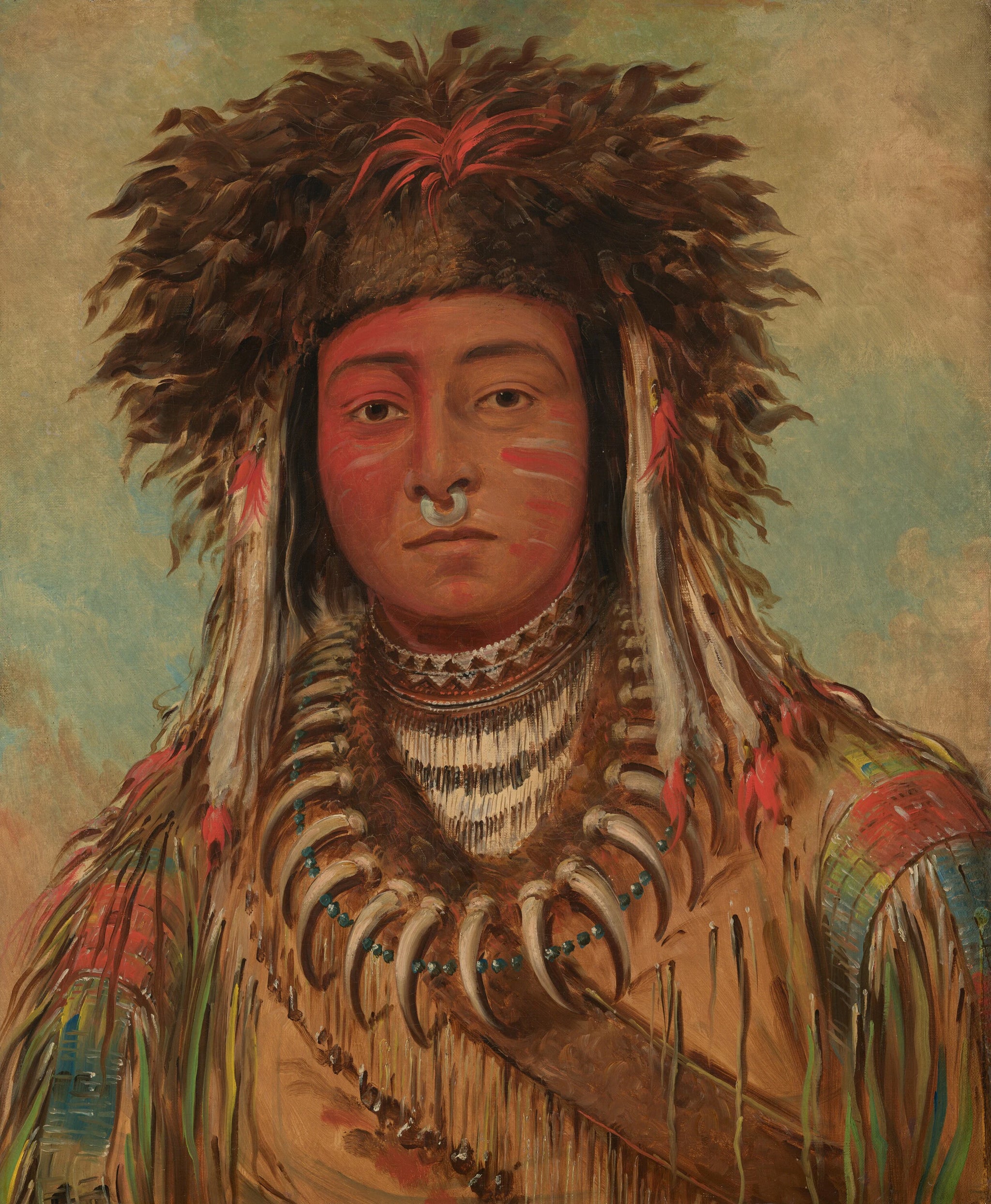 Garçon chef - Ojibbeway - George Catlin
