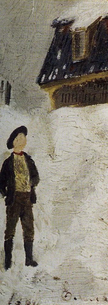 Junge im Schnee - Edvard Munch