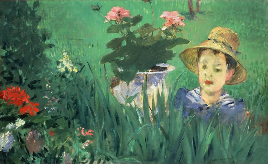 Junge im Blumen (Jacques Hoschedé) - Édouard Manet