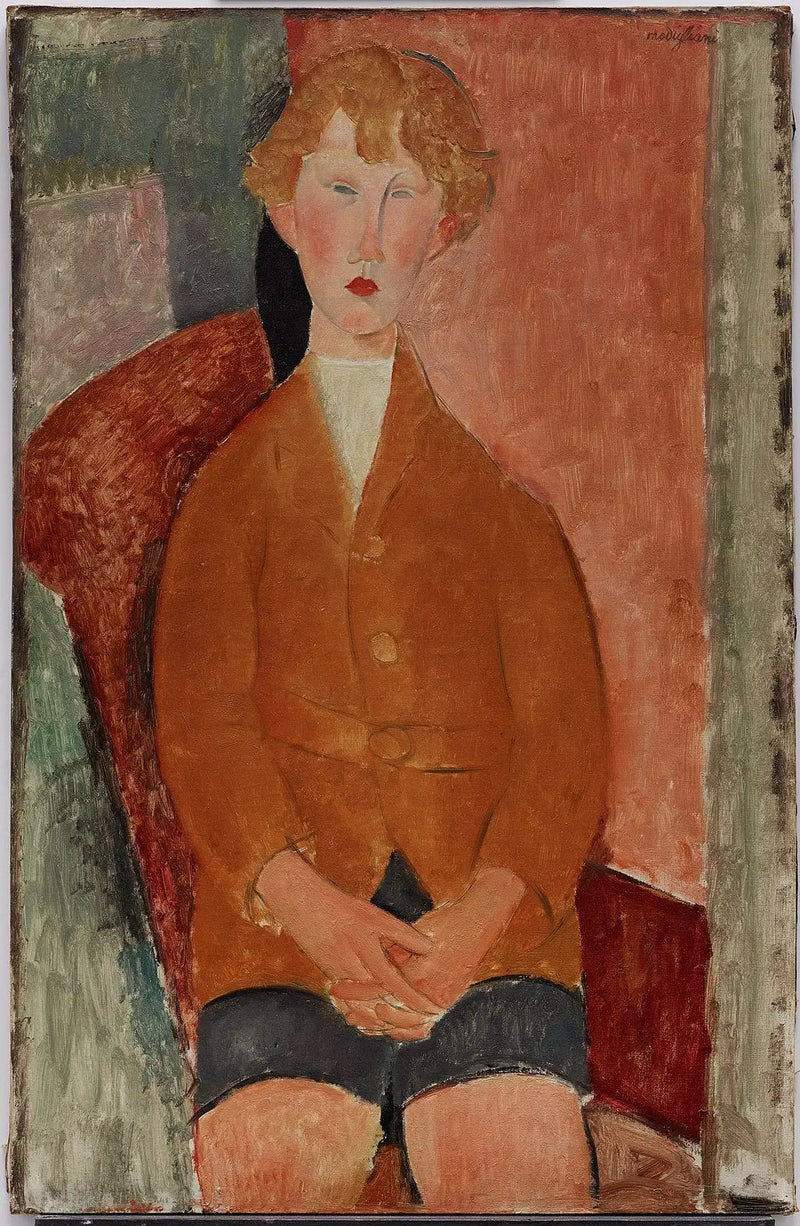 Junge im Shorts - Amedeo Modigliani