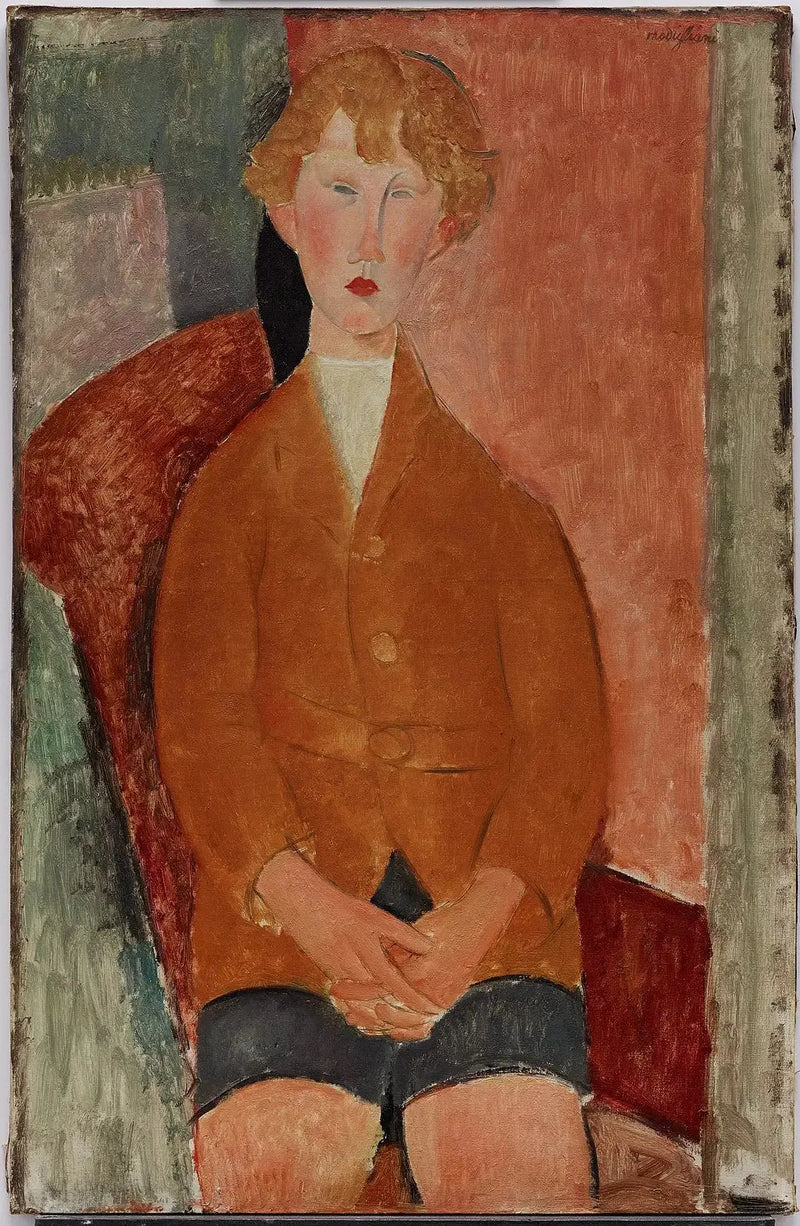 Junge im Shorts - Amedeo Modigliani