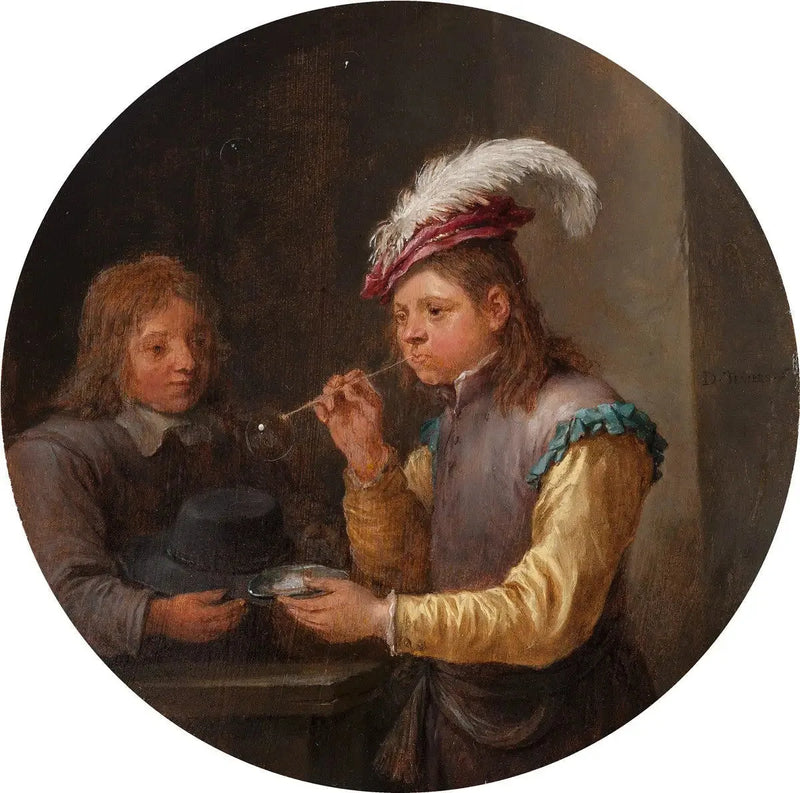Jungen, der Blasen bläst - David Teniers der Jüngere