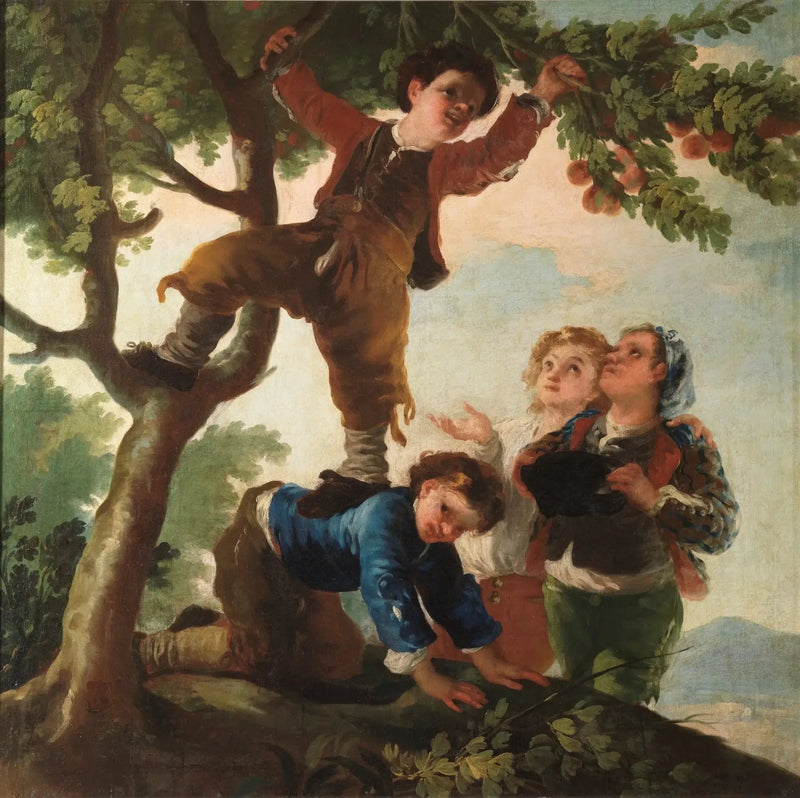 Jungen, die Früchte pflücken - Francisco de Goya