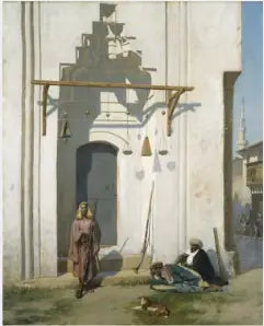 Gardes à la porte d'un tombeau - Jean-Léon Gérôme image 1 copie peinte à la main à l’huile