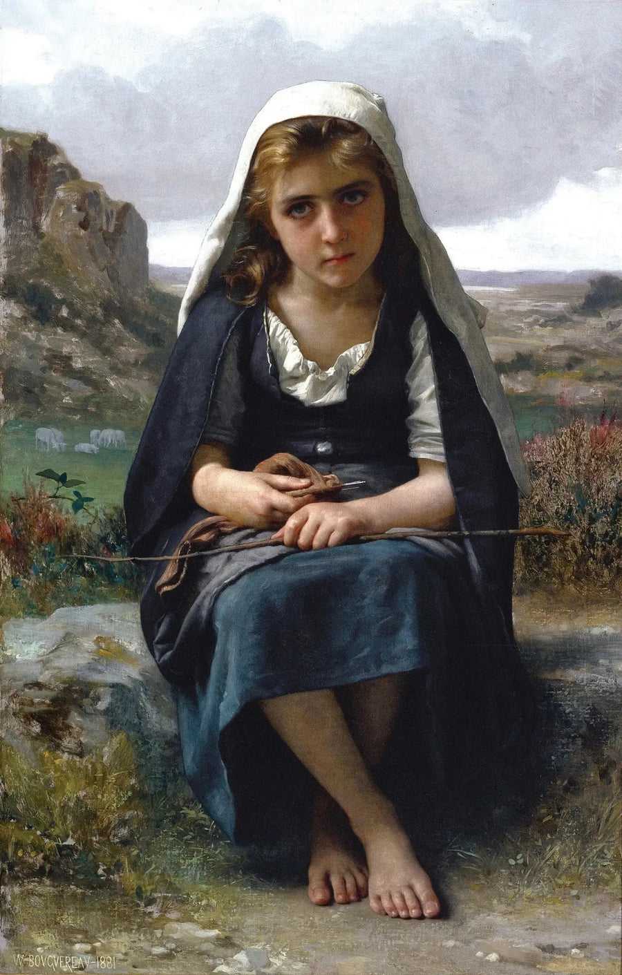 Schafhüterin - Bouguereau