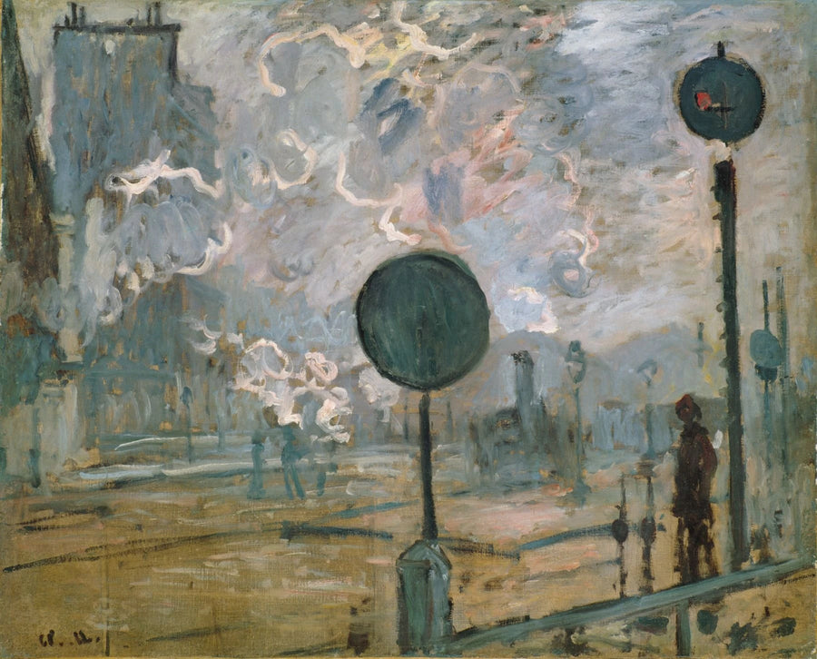Der Bahnhof Saint-Lazare, die Signale - Claude Monet