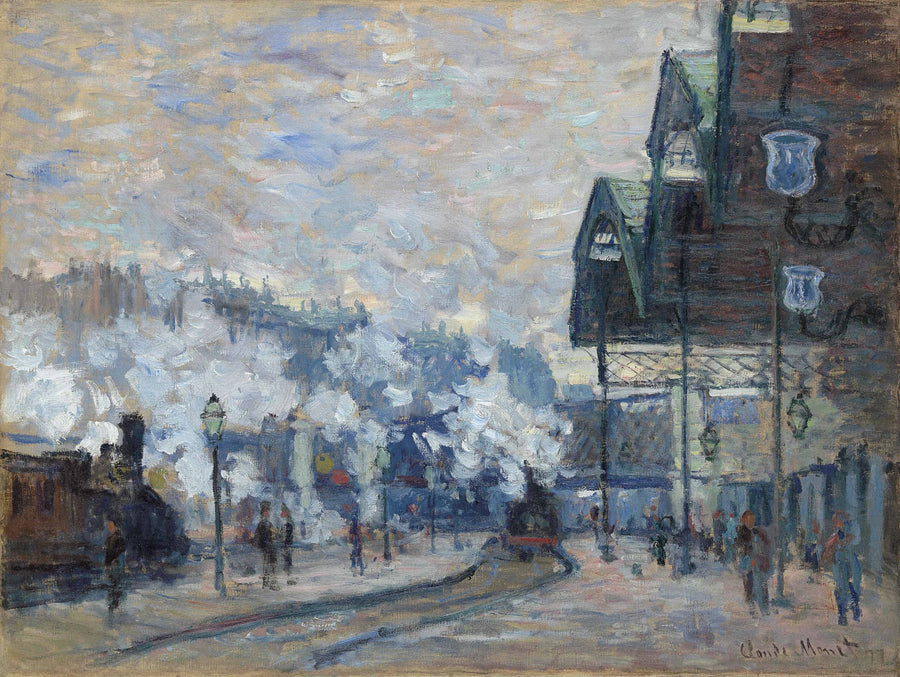 Der Bahnhof Saint-Lazare, Außenansicht - Claude Monet